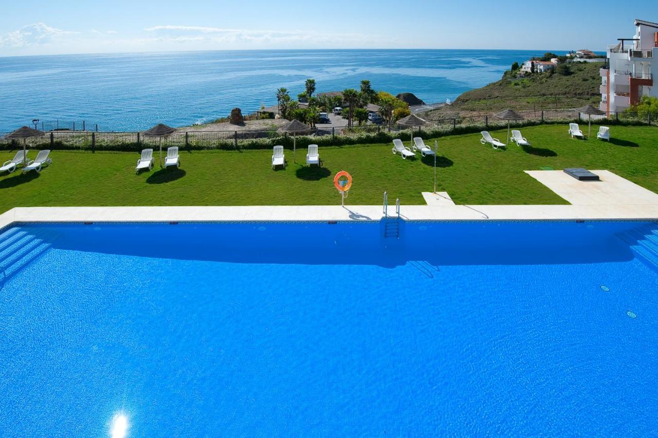 Precioso Apartamento 1 Dormitorio Con Vistas Mar Frontal Torrox Esterno foto