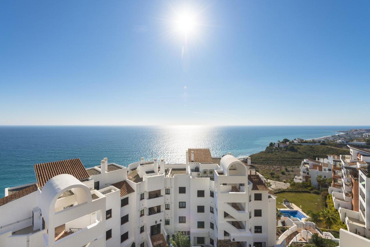 Precioso Apartamento 1 Dormitorio Con Vistas Mar Frontal Torrox Esterno foto