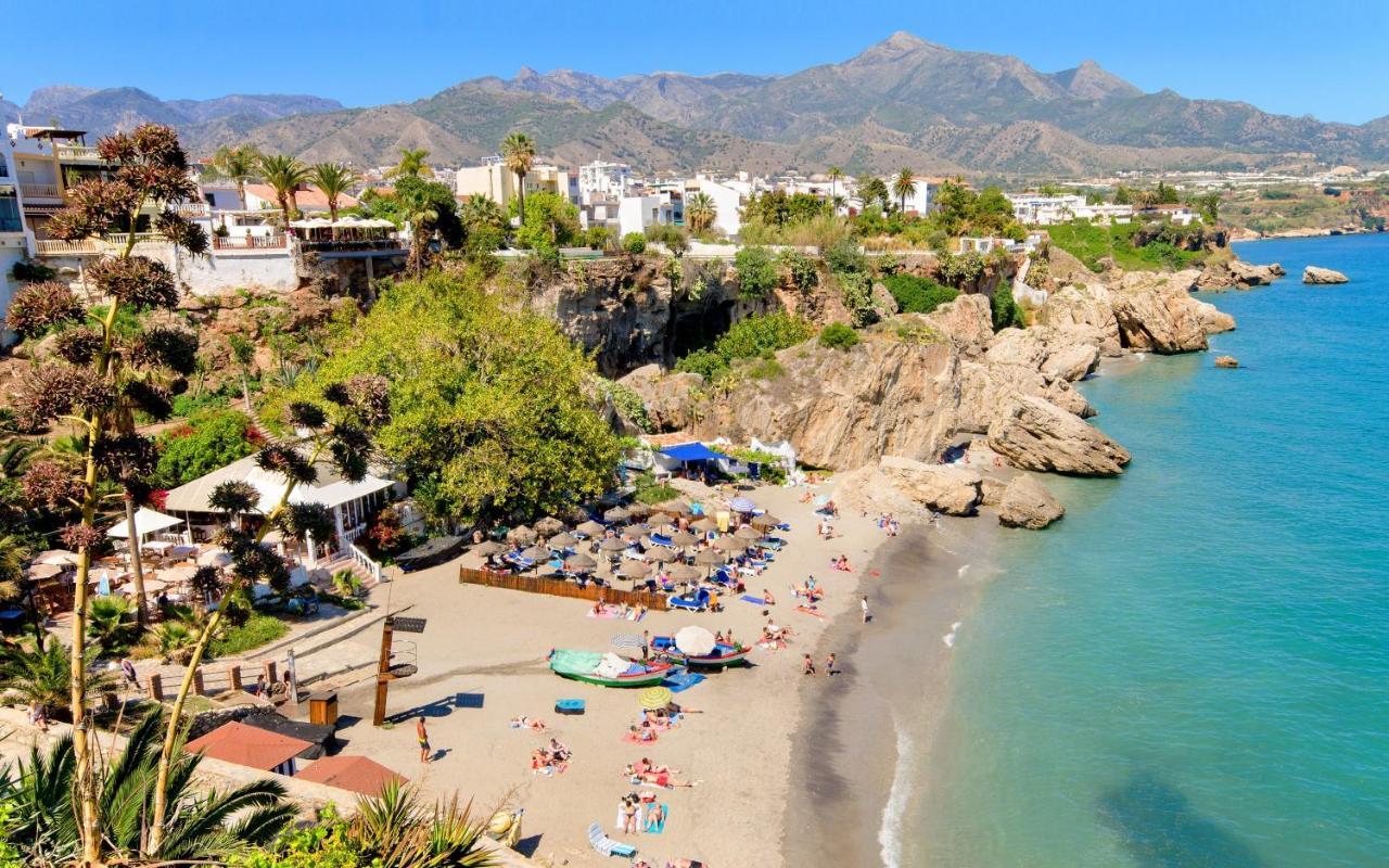 Precioso Apartamento 1 Dormitorio Con Vistas Mar Frontal Torrox Esterno foto