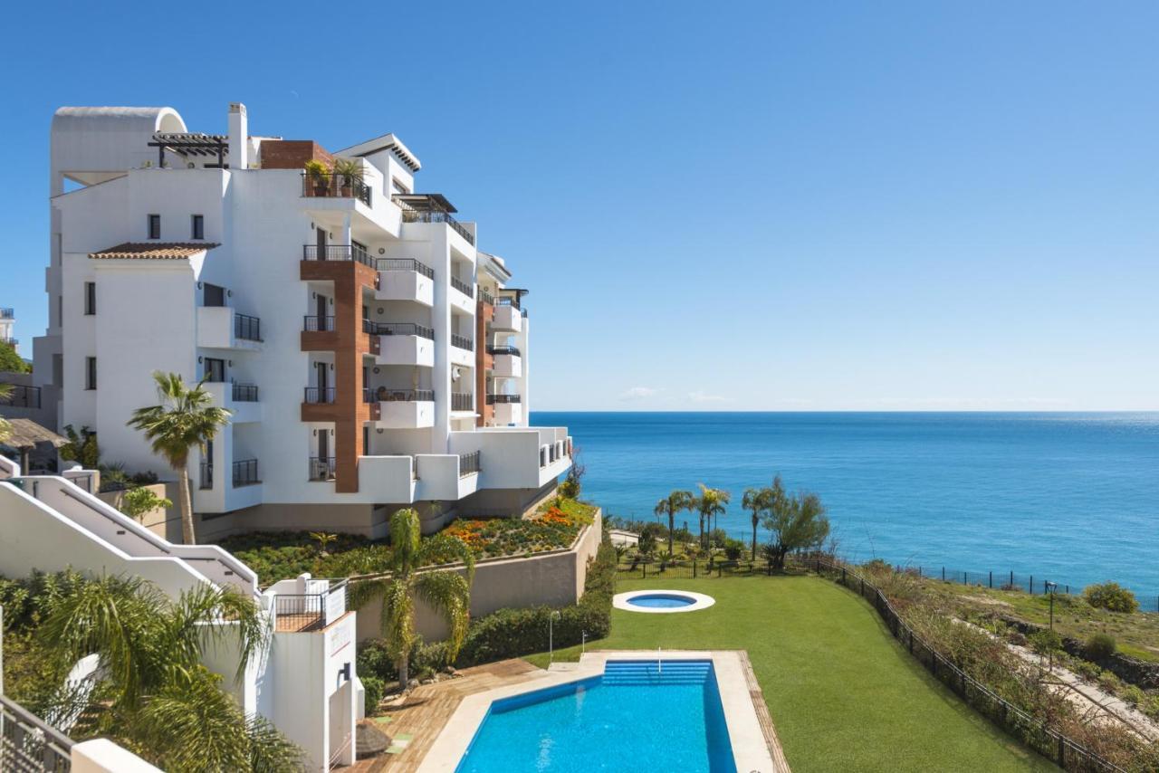 Precioso Apartamento 1 Dormitorio Con Vistas Mar Frontal Torrox Esterno foto