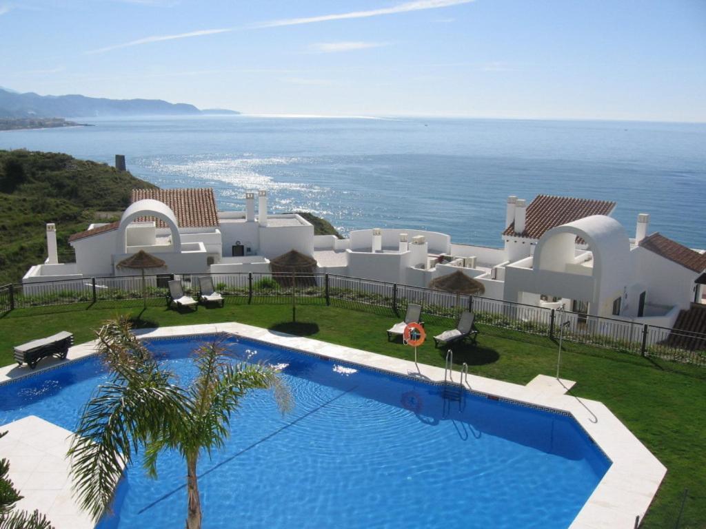 Precioso Apartamento 1 Dormitorio Con Vistas Mar Frontal Torrox Esterno foto