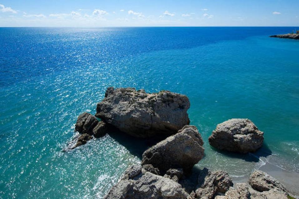 Precioso Apartamento 1 Dormitorio Con Vistas Mar Frontal Torrox Esterno foto